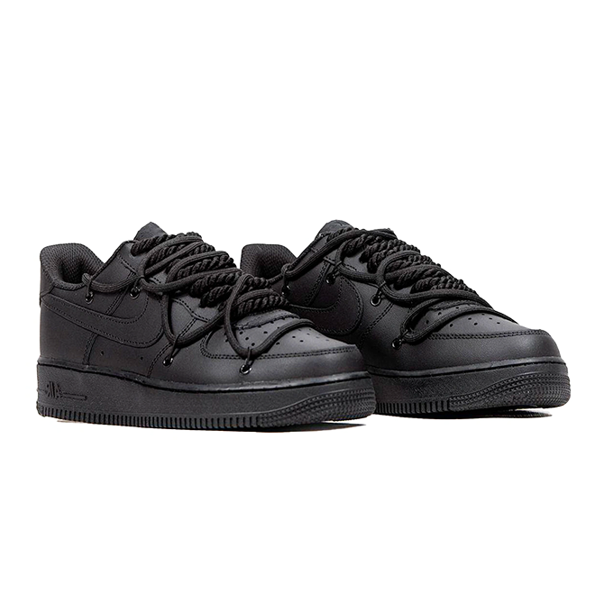 Nike Air Force 1 Low Double Laces "BLACK"